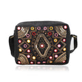 "100%  Genuine Leather embellished crossbody sling Bag Size: 10.25(L) x 3.5 (W) x 8.25 (H)  inches Color: Black " - Sticky add to cart bar