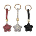 Set of 3 Sparkling Champagne, White, Pink Rhinestone Heart Keychain in Goldtone - Sticky add to cart bar