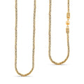 18K Yellow Gold 2.5mm Borobudur Chain Necklace with Magnetic Lock 18 Inches 17.40 Grams - Sticky add to cart bar