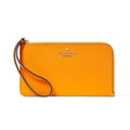 Kate Spade Orange Lucy Saffiano Leather Medium L-zip Wristlet (8"x.25"x4.6") - Sticky add to cart bar