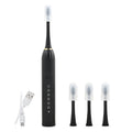 Doorbuster Deal Total Vision Black Rechargeable Toothbrush with 4 Heads (Ships in 8-10 Business Days) - Sticky add to cart bar