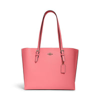 Coach Pink Pebbled Leather Mollie Tote Bag (13.25"x5"x11") (Ships in 8-10 Business Days)