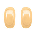 Italian 14K Yellow Gold Over Sterling Silver Bold Dome Statement Earrings 5.70 Grams - Sticky add to cart bar