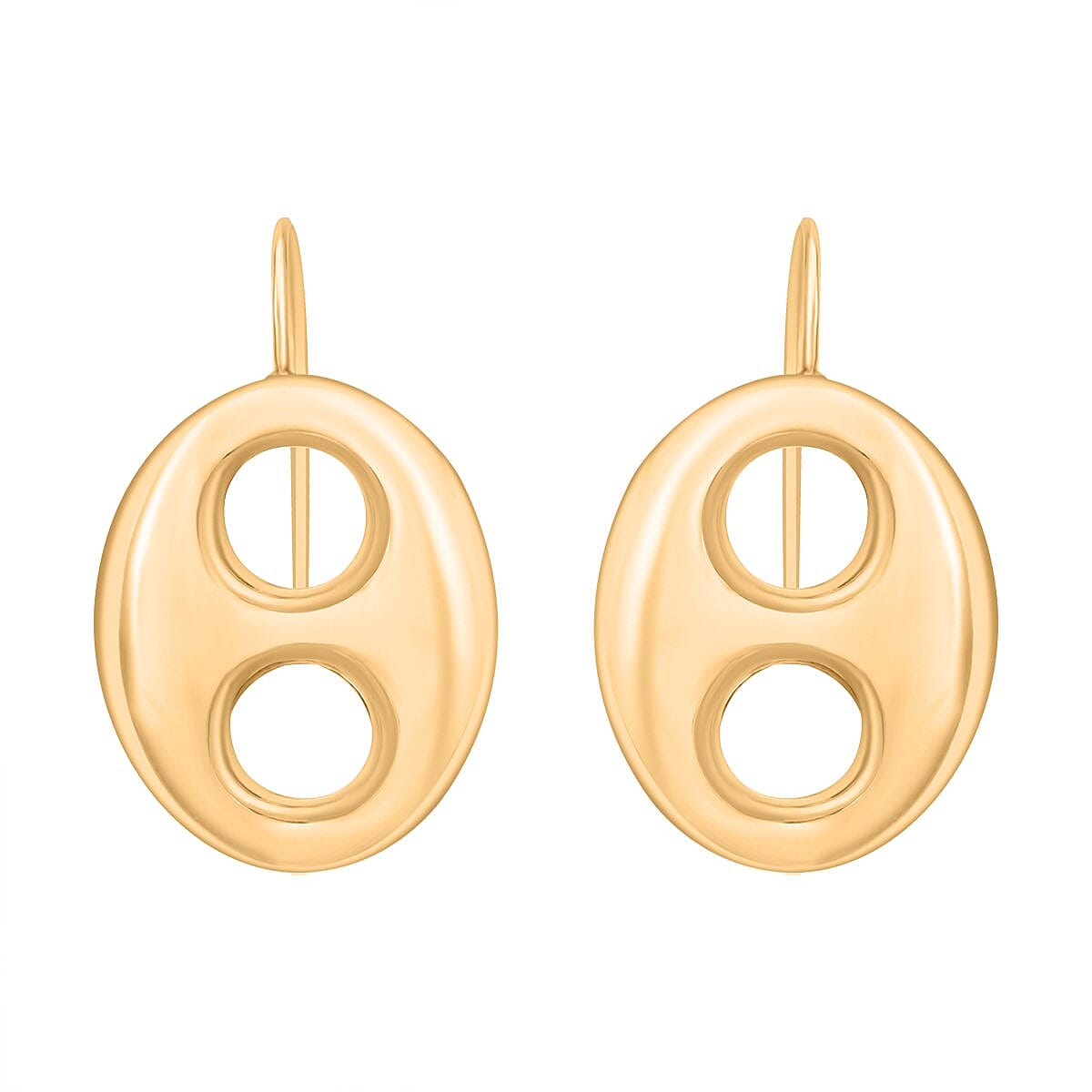 Italian 14K YG Over Sterling Silver Statement Earrings (6.80 g)