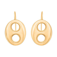 Italian 14K YG Over Sterling Silver Statement Earrings (6.80 g)