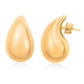 Italian 14K YG Over Sterling Silver Rain Drop Tear Drop Statement Earrings (8.50 g) - Sticky add to cart bar
