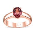 Blush Apatite Solitaire Ring in Vermeil RG Over Sterling Silver (Size 7.0) 1.25 ctw - Sticky add to cart bar