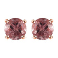 Blush Apatite Solitaire Stud Earrings in Vermeil Rose Gold Over Sterling Silver 1.15 ctw - Sticky add to cart bar