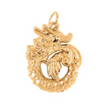 10K Yellow Gold Electroform Dragon Pendant without Chain 0.50 Grams - Sticky add to cart bar