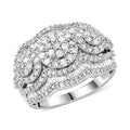 Diamond Vintage Ring in Sterling Silver - Sticky add to cart bar