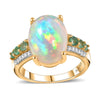Ethiopian Welo Opal & Kagem Zambian Emerald