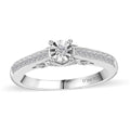 Diamond Band Ring in Platinum Over Sterling Silver (Size 10.0) 0.20 ctw - Sticky add to cart bar