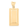 10K Yellow Gold Diamond Accent Bar Pendant without Chain 1.3 Grams - Sticky add to cart bar