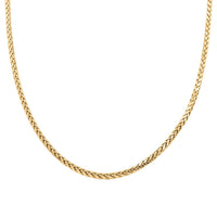 10K Yellow Gold Palma Chain Necklace 22 Inches 13 Grams