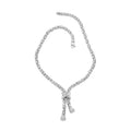 Italian Simulated Diamond Necklace (18 Inches) in Sterling Silver 2.25 ctw - Sticky add to cart bar