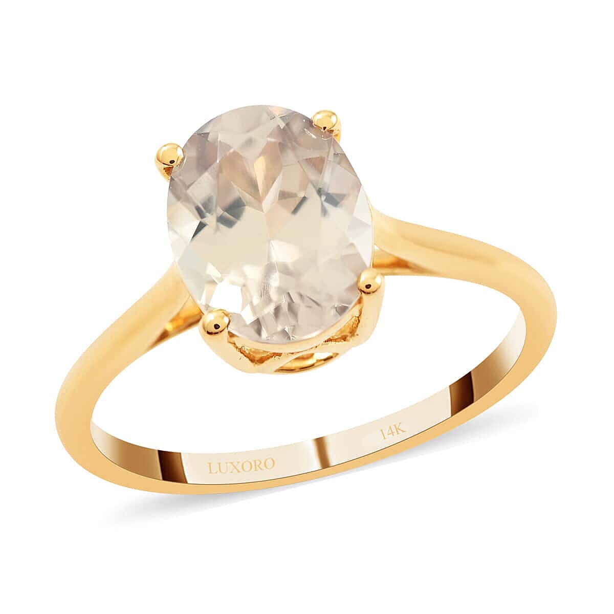 Certified & Appraised LUXORO 14K Yellow Gold AAA Turkizite Solitaire Ring 2.05 ctw