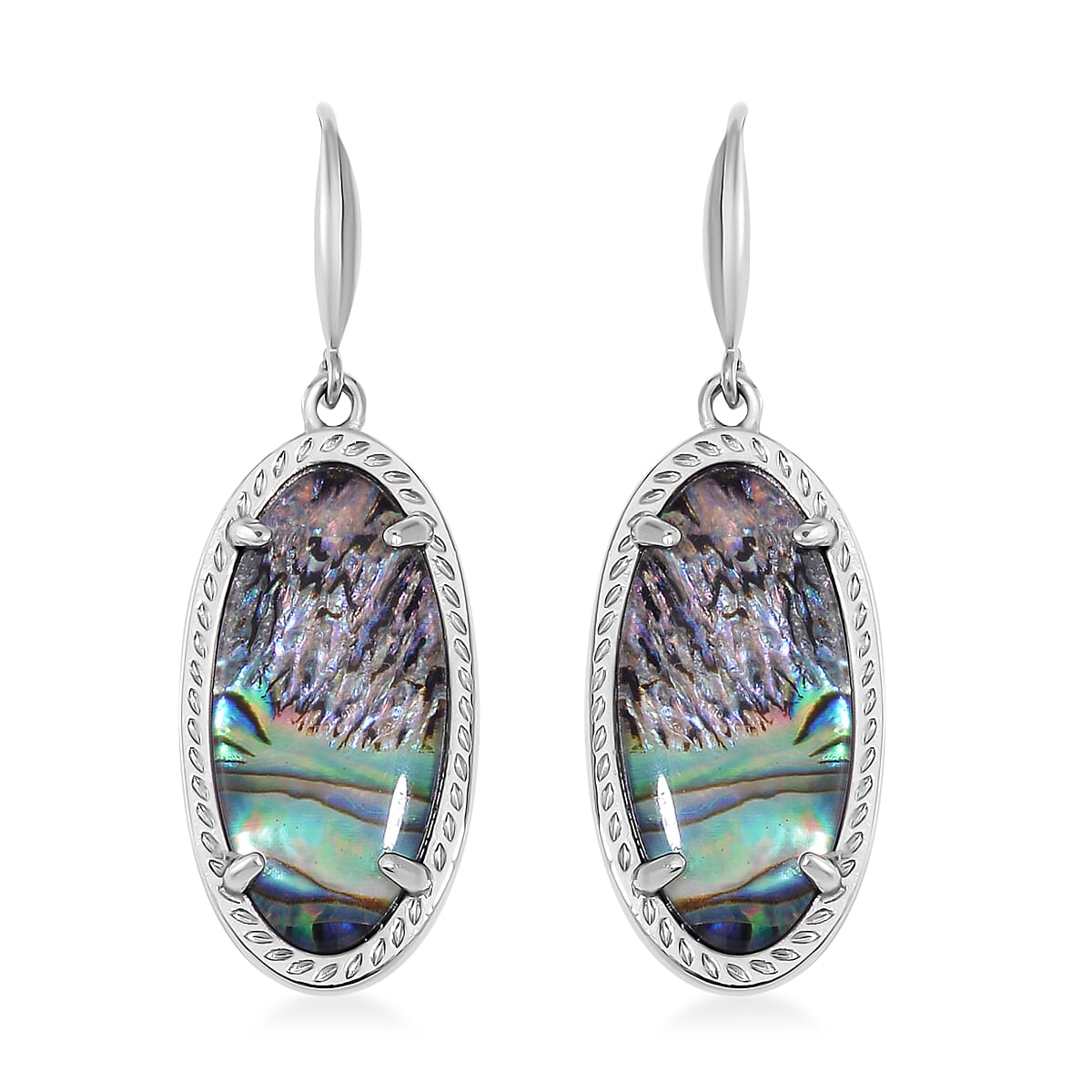 Abalone Shell Earrings in Stainless Steel