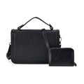 TLV Set of 2 Navy Faux Leather Crossbody Bag (8.3"x2.9"x5.9") and Card Holder (3.9"x1.4"x2.9") - Sticky add to cart bar