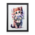 Kitten Frame Wall Art (16"x12") - Sticky add to cart bar