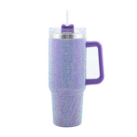 Purple 40 oz Rhinestone Tumbler