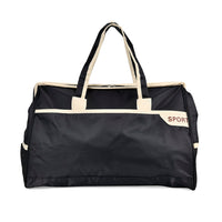 Black Nylon Travel Bag (18.9"x8.7"x11.4") with Handle Drop (8.7")