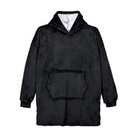 Solid Colored Warm and Cozy Blanket Hoodie with Kangaroo Pocket (31.5"x29.1")