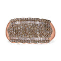 Natural Champagne Diamond Ring in Vermeil Rose Gold Over Sterling Silver (Size 10.0) 1.00 ctw - Sticky add to cart bar
