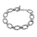 TLV Bali Legacy Sterling Silver Filigree Cushion Bracelet (6.50 In) (22.29 g) - Sticky add to cart bar