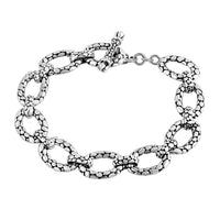 TLV Bali Legacy Sterling Silver Filigree Cushion Bracelet (6.50 In) (22.29 g)