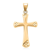 14K Yellow Gold Cross Pendant without Chain 0.36 Grams