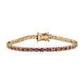 Epic Deal Premium Calabar Multi-Color Tourmaline Tennis Bracelet in Vermeil YG Over Sterling Silver (6.50 In) 6.25 ctw - Sticky add to cart bar