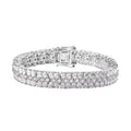 Epic Deal Moissanite Bracelet in Platinum Over Sterling Silver (6.50 In) 18.20 ctw - Sticky add to cart bar
