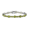 TLV White Topaz Bracelet in Platinum Over Sterling Silver (7.25 In) 19.90 ctw - Sticky add to cart bar