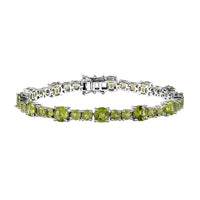 TLV White Topaz Bracelet in Platinum Over Sterling Silver (7.25 In) 19.90 ctw