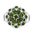 Chrome Diopside 2.15 ctw Ring in Platinum Over Sterling Silver (Size 10.0) - Sticky add to cart bar