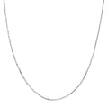 Rhodium Over Sterling Silver Link Chain Necklace 20 Inches 2.10 Grams - Sticky add to cart bar