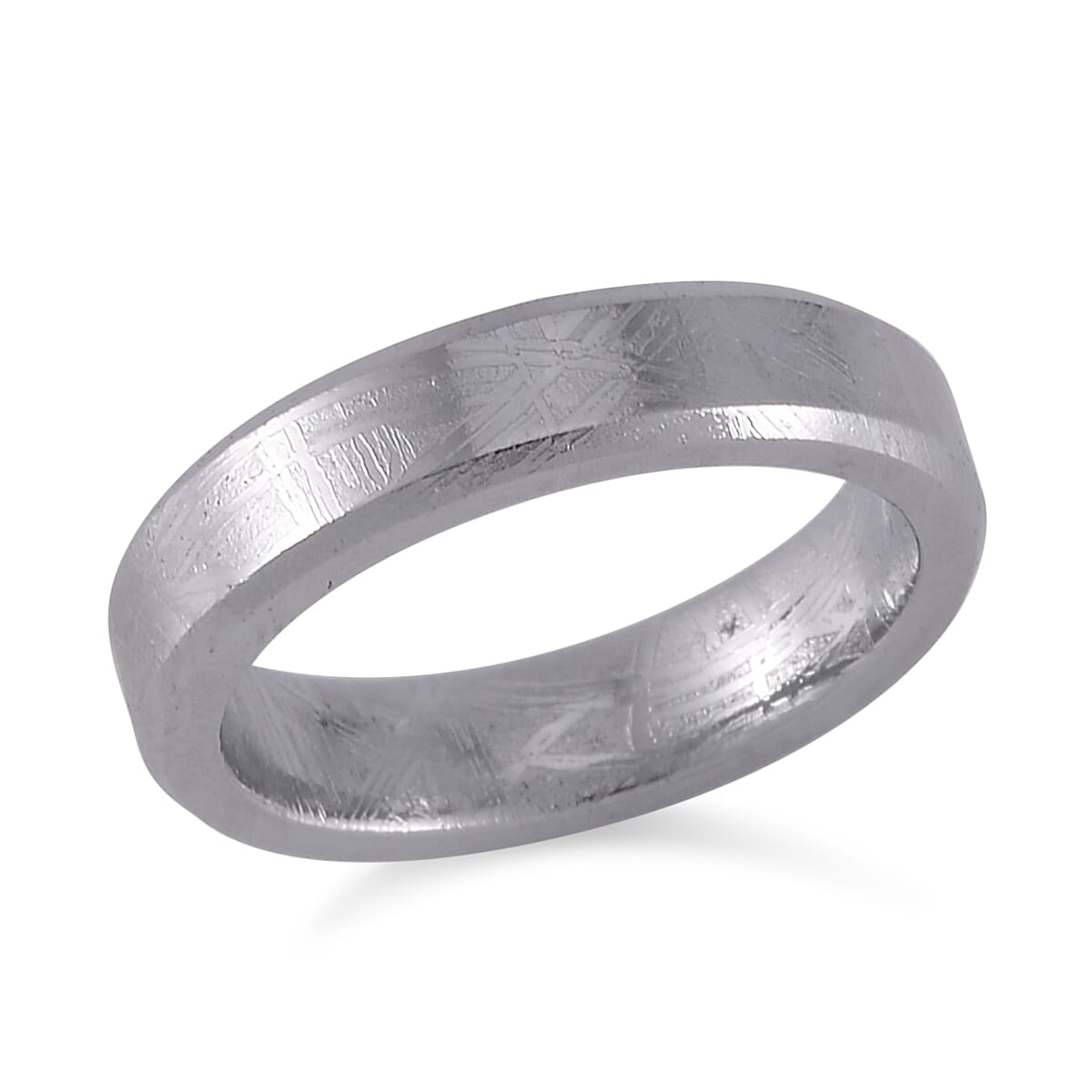 Marvelous Meteorite Men's Band Ring (Size 5)