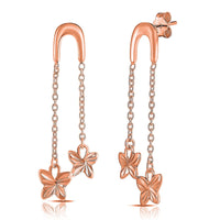 14K RG Over Sterling Silver Earrings