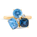 Multi Gemstone Ring in Vermeil Yellow Gold Over Sterling Silver (Size 10.0) 5.20 ctw - Sticky add to cart bar