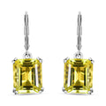 Karis Lemon Quartz Lever Back Earrings in Platinum Bond 12.10 ctw - Sticky add to cart bar