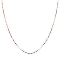 Vermeil RG Over Sterling Silver Chain (24 Inches) 3.40 g