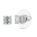 Moissanite (Oct 5x5 mm) Earrings in Platinum Over Sterling Silver 1.40 ctw - Sticky add to cart bar