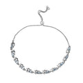 Santa Maria Aquamarine Dolphin Bolo Bracelet in Platinum Over Sterling Silver 2.15 ctw - Sticky add to cart bar