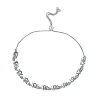 Santa Maria Aquamarine Dolphin Bolo Bracelet in Platinum Over Sterling Silver 2.15 ctw