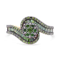 Green Diamond (IR) Ring in Vermeil YG Over Sterling Silver (Size 10.0) 1.00 ctw - Sticky add to cart bar