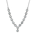 African Amethyst Y-Shape Necklace (18 Inches) in Stainless Steel 6.30 ctw - Sticky add to cart bar