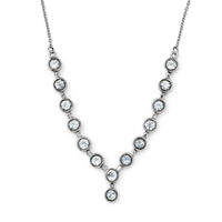 African Amethyst Y-Shape Necklace (18 Inches) in Stainless Steel 6.30 ctw