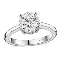 950 Platinum Moissanite (Rnd 8mm) Solitaire Ring (Size 10.0) (4 g) 1.75 ctw