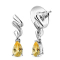 Brazilian Sunfire Beryl Drop Earrings in Platinum Over Sterling Silver 1.50 ctw - Sticky add to cart bar