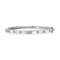 Luxuriant Lab Grown Diamond G-H SI 0.25 ctw Bangle Bracelet in Platinum Over Sterling Silver (6.50 In) - Sticky add to cart bar